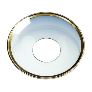 Ljusmanschett 6,5 cm med guldkant