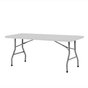 BORD, vit plast 152×76 cm