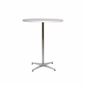 STÅBORD, vit laminat Ø60xH110 cm