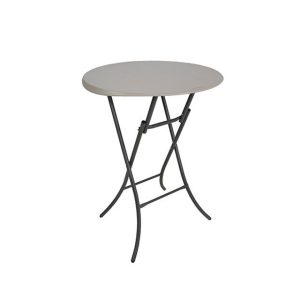 STÅBORD, vit plast fällbart Ø84 cm