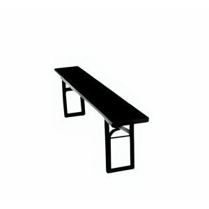 BÄNK, svart 25×180 cm (endast bänk)