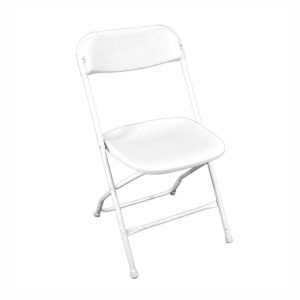 STOL, vit plast fällbar