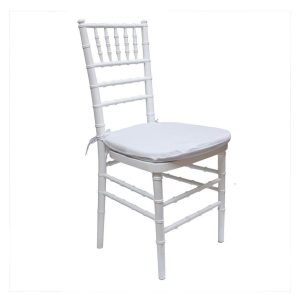 STOL, Chiavari vit med vit dyna