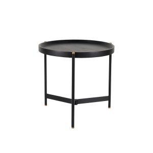SOFFBORD-/ BRICKBORD Turin svart, Ø 47cm