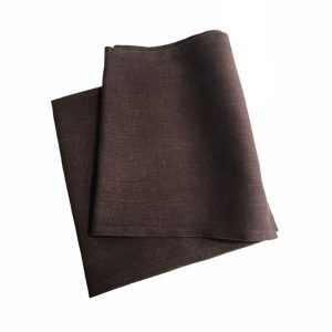 LÖPARE, brun (rålinne) 30×230 cm