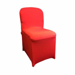 STOLSÖVERDRAG, röd stretch standard