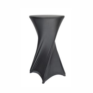 STÅBORDSDUK, elastisk svart Ø80 cm