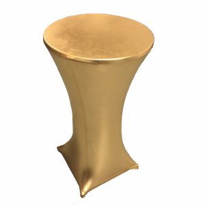 STÅBORDSDUK, elastisk guld Ø60 cm