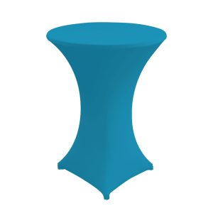 STÅBORDSDUK, elastisk turkos Ø60 cm