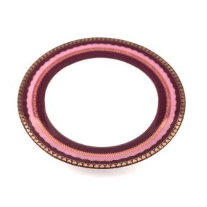 TALLRIK, Oriental vinröd 26 cm