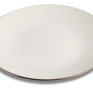 TALLRIK, Guld flat Ø24 cm