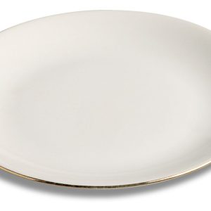TALLRIK, Guld flat Ø17 cm