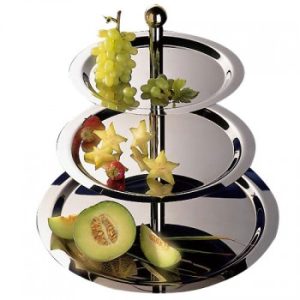 KAKFAT, etage krom Ø48/38/32H50 cm