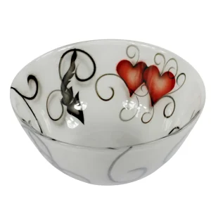 Skål Heart Crystal Ink 21 cm