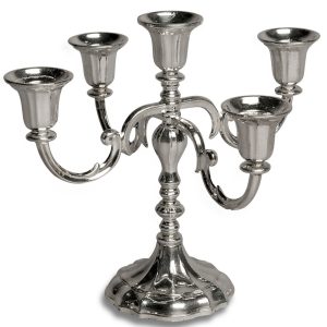 KANDELABER, silver 5-armad