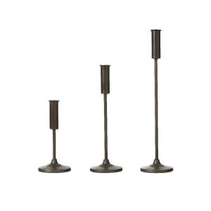 LJUSSTAKE, Juni, svart, 20cm