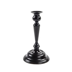 LJUSSTAKE, svart 24 cm