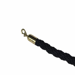 AVSPÄRRNINGSREP, Svart / mässing 160 cm