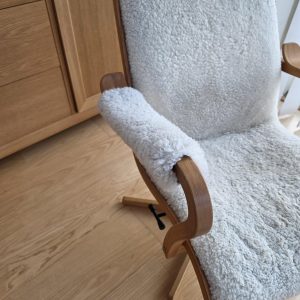 Armstödsfodral 1par ”Till Furiren / Majoren / Kaptenen” Fårskinn Bröderna Anderssons