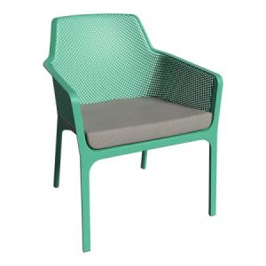 STOL, Net, Oceangrön med grå dyna