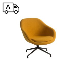 FÅTÖLJ, Swivel About a Lounge, gul/svart
