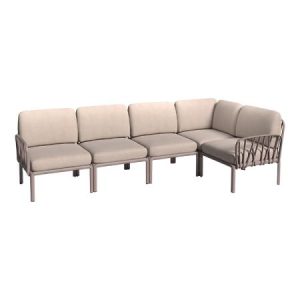 SOFFA, Komodo, 5-sits med beige dyna