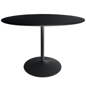 BORD, svart fanér, Ø110cm (inkl montage)