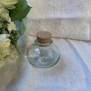 Glasflaska/vas med lock i kork