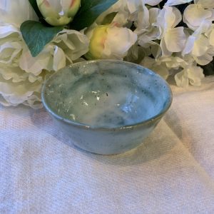 Handdrejad Skål 9,5cm ”Grön Chamotte ” Sundboden Design