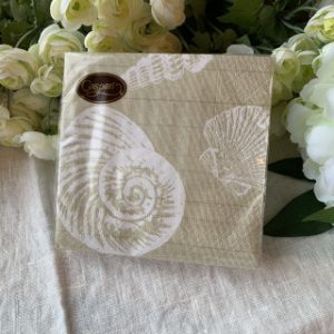 Servett Shells Sand kaffe/cocktail