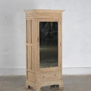 Wooden cabinet with mirror