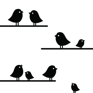 Fönsterdekor, fåglar