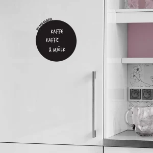 Wallsticker kom ihåg-tavla "Remember", rund