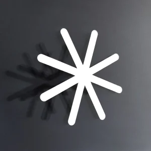 Fönsterdekor, snöflingor (5 cm)