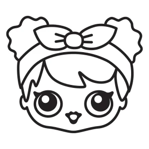 Docka med stora ögon