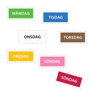 Veckodagar i färg