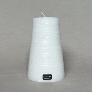 Blockljus, konformat Ø 80mm, vit