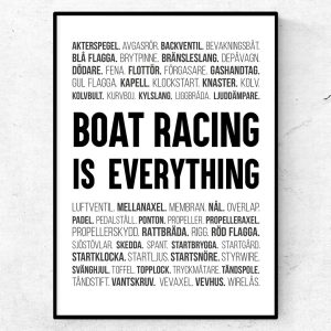Boat racing is everything