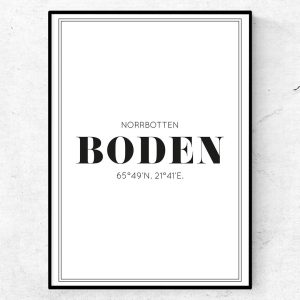 Boden poster
