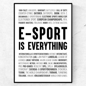 E–sport poster