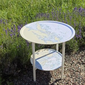 Benstativ 65cm Vit, till en eller två brickor 65cm och 45cm