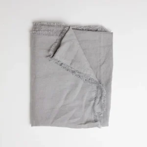 Lee linneduk grå 150×220