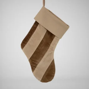 Saga julstrumpa brun/beige