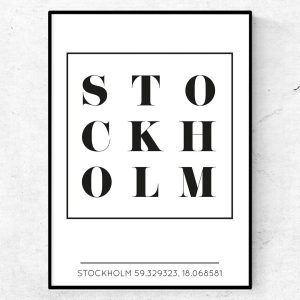 Stockholm II Stadsposter