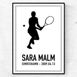 Jag är tennisspelare, tjej
